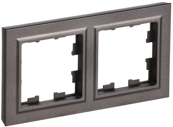 Изображение товара Рамка для выключателей и розеток IEK Brite BR-M22-K45 (темная бронза)