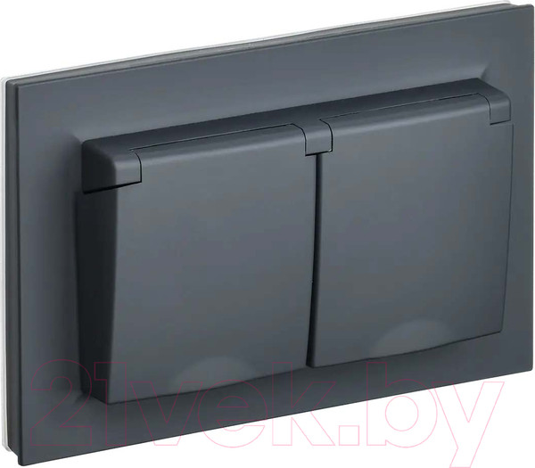 Изображение товара Розетка IEK Brite BR-R26-16-44-K53-F (графит)