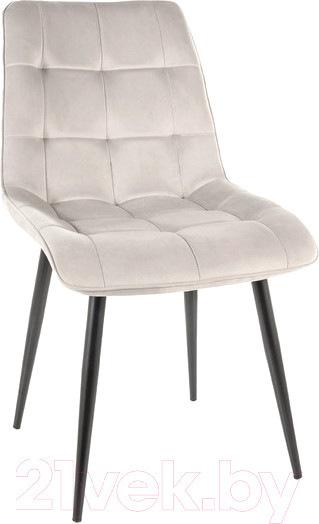 Изображение товара Стул Signal Chic Velvet (Bluvel 03, светло-серый/черный)