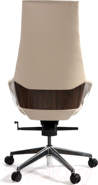 Изображение товара Кресло офисное Norden Шопен / FK 0005-A Beige Leather (кожа бежевая/алюминий)