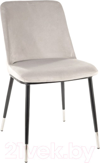 Изображение товара Стул Signal Jill Velvet (Bluvel 03 светло-серый/черный/хром)