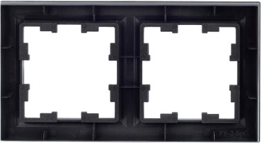 Изображение товара Рамка для выключателей и розеток IEK Brite BR-M22-K46 (сталь)