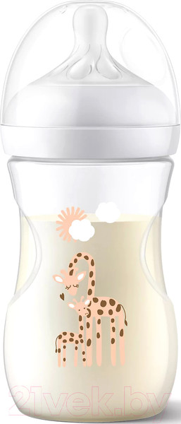 Изображение товара Бутылочка для кормления Philips AVENT Natural Response Жираф / SCY903/66 (260мл)