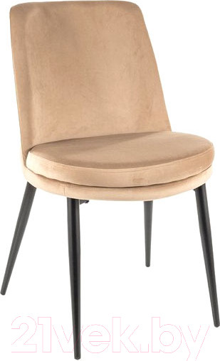 Изображение товара Стул Signal Kayla Velvet (Bluvel 28 бежевый/черный)