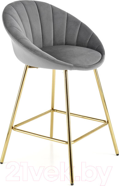 Изображение товара Стул барный Halmar H112 (серый/золото)
