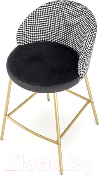Изображение товара Стул барный Halmar H113 (черный/белый)