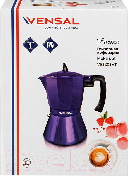 Изображение товара Гейзерная кофеварка Vensal VS3202VT