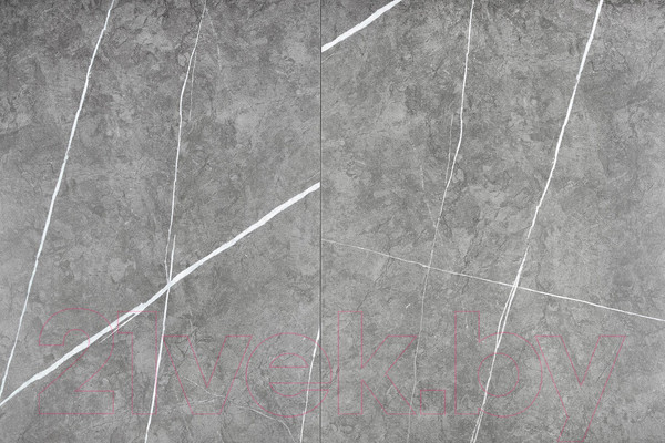 Изображение товара Обеденный стол Halmar Muscat 120-160x120x76 / V-CH-MUSCAT-ST (серый мрамор/светло-серый/золото)