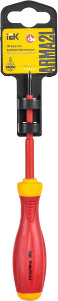Изображение товара Отвертка IEK A2L3-SC30-K3-PH-00-075