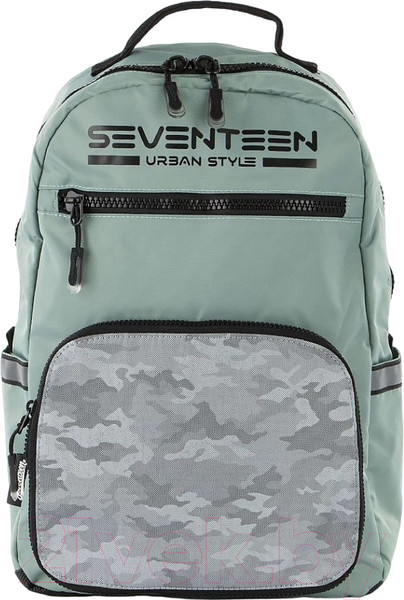 Изображение товара Школьный рюкзак Seventeen 076-SVJB-RT4-GRY (светло-зеленый)