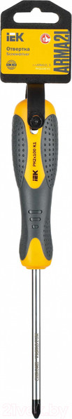 Изображение товара Отвертка IEK A2L3-SC10-K1-PH-20-100
