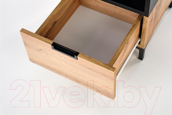 Изображение товара Прикроватная тумба Halmar Silvia (дуб вотан/черный)