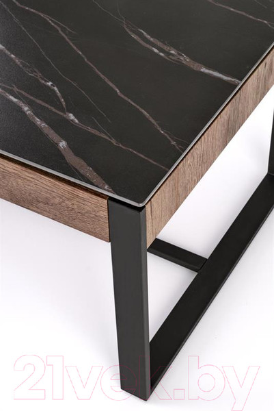 Изображение товара Журнальный столик Halmar Ramona / V-CH-RAMONA-LAW (черный мрамор/ореховый)