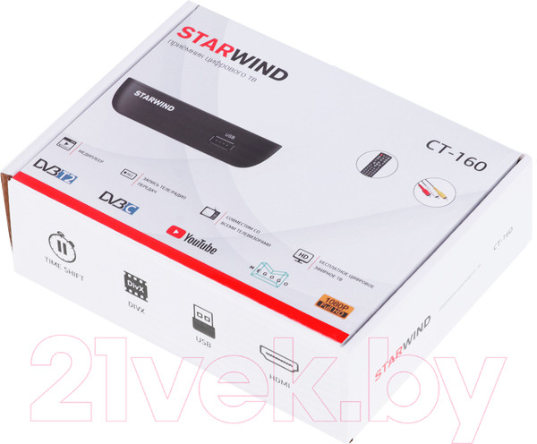 Изображение товара Тюнер цифрового телевидения StarWind CT-160