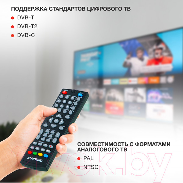 Изображение товара Тюнер цифрового телевидения StarWind CT-200