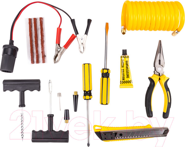 Изображение товара Автомобильный компрессор FoxWeld Varteg VRT 60 / 7214 (с набором аксессуаров)