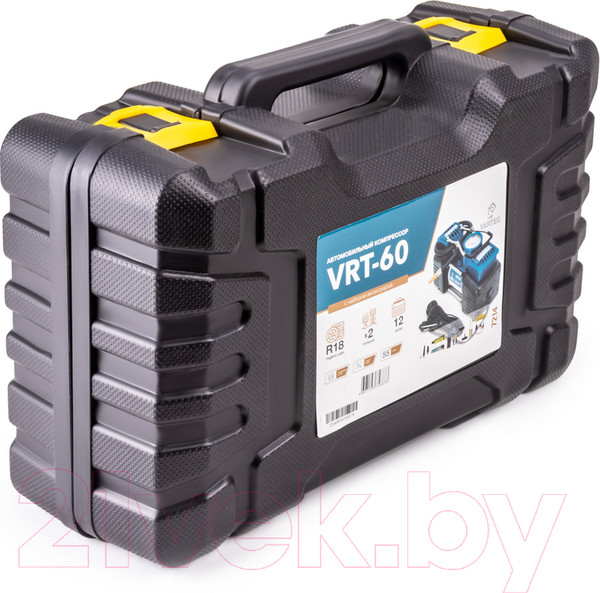 Изображение товара Автомобильный компрессор FoxWeld Varteg VRT 60 / 7214 (с набором аксессуаров)
