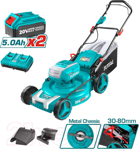 Изображение товара Газонокосилка аккумуляторная TOTAL TLMLI20202