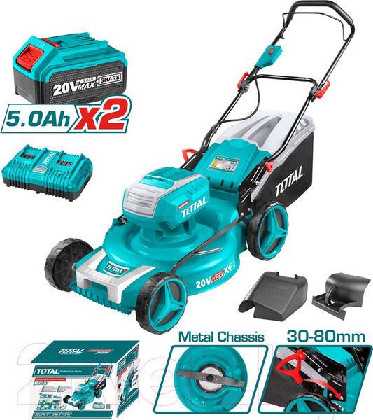 Изображение товара Газонокосилка аккумуляторная TOTAL TLMLI20202