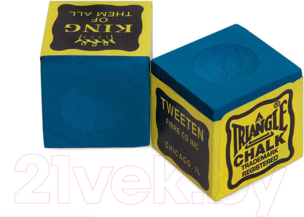 Изображение товара Мел для бильярда Tweeten Triangle 200 (12шт, синий)