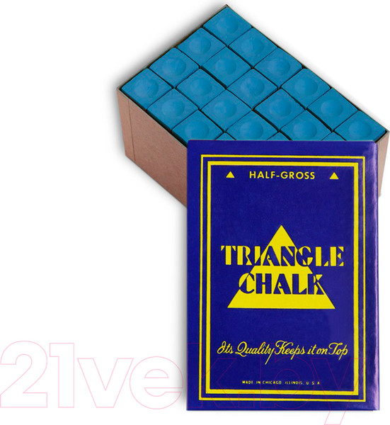 Изображение товара Мел для бильярда Tweeten Triangle 200А (72шт, синий)
