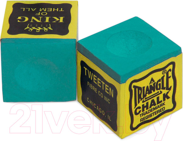 Изображение товара Мел для бильярда Tweeten Triangle 200 (12шт, зеленый)