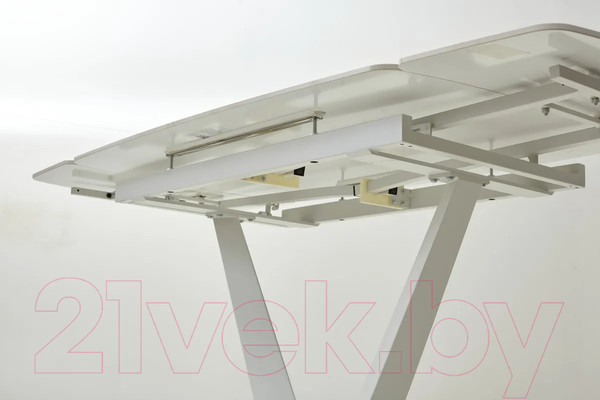 Изображение товара Обеденный стол M-City Alatri 120 Gloss / 614M04391 (Staturio White Solid Ceramic/White)