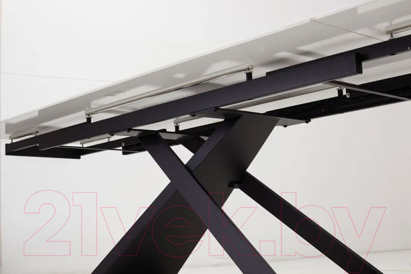 Изображение товара Обеденный стол M-City Livorno 180 Matt / 614M04282 (White Marble Solid Ceramic/Black)
