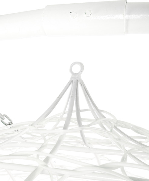 Изображение товара Диван подвесной M-Group Улей / 11210104 (белый ротанг/зеленая подушка)