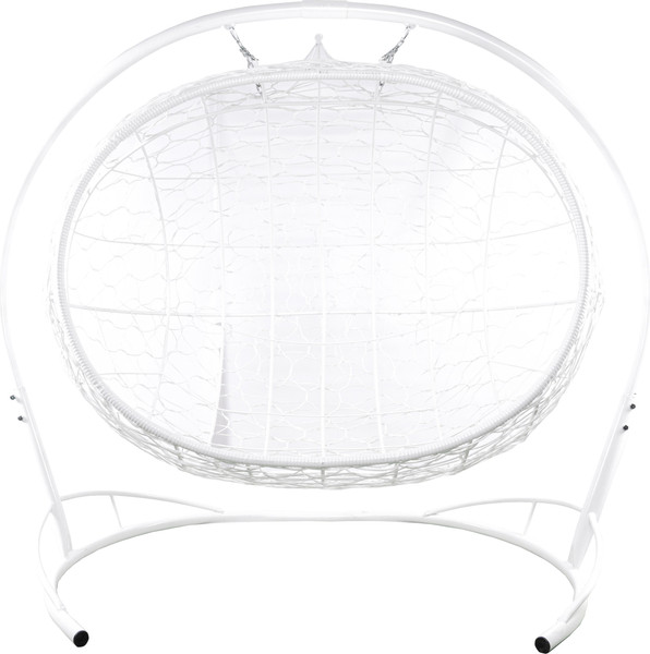 Изображение товара Диван подвесной M-Group Улей / 11210104 (белый ротанг/зеленая подушка)