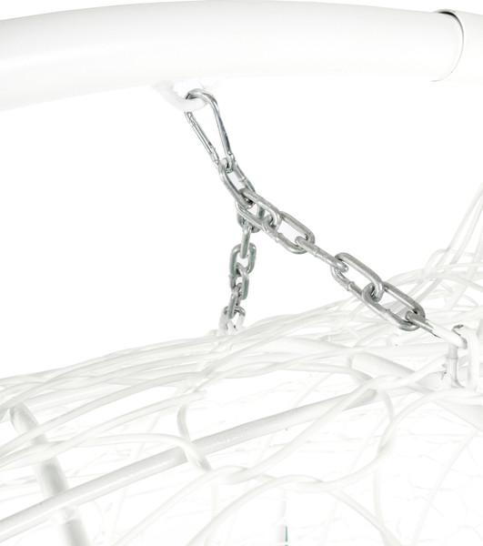 Изображение товара Диван подвесной M-Group Улей / 11210104 (белый ротанг/зеленая подушка)