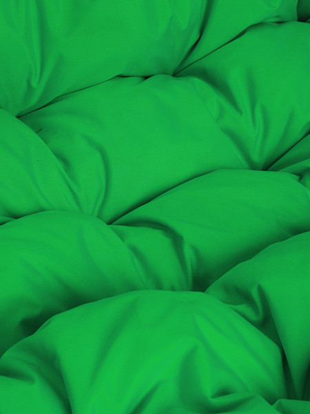 Изображение товара Диван подвесной M-Group Улей / 11210104 (белый ротанг/зеленая подушка)