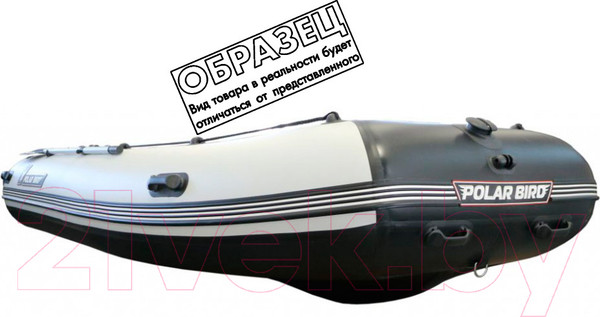 Изображение товара Надувная лодка Polar Bird Eagle PB-400E ПБ8 стеклокомпозит (черный/белый)