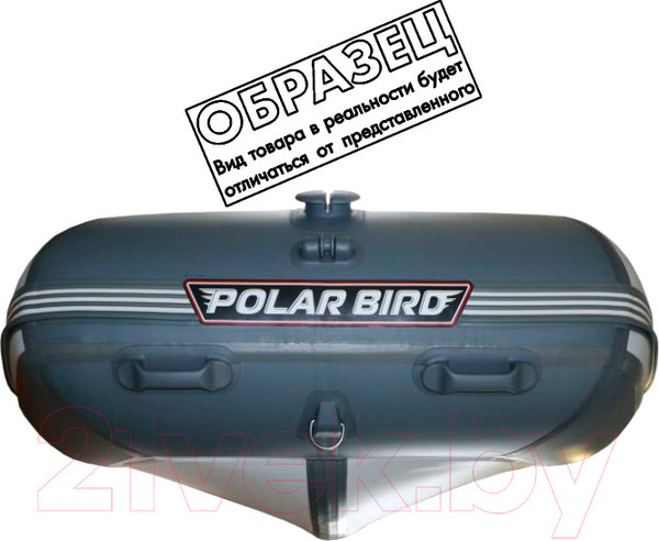 Изображение товара Надувная лодка Polar Bird Eagle PB-400E ПБ8 стеклокомпозит (черный/белый)