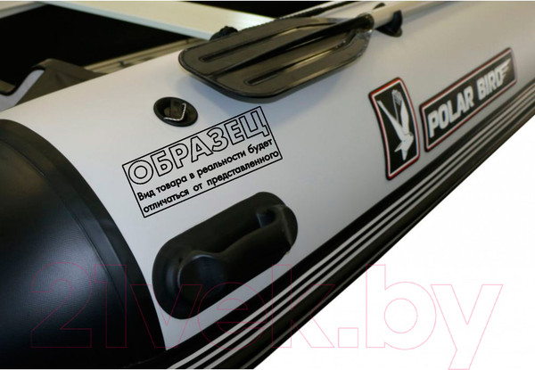 Изображение товара Надувная лодка Polar Bird Eagle PB-400E ПБ8 стеклокомпозит (черный/белый)