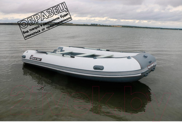 Изображение товара Надувная лодка Polar Bird Eagle PB-400E ПБ8 стеклокомпозит (черный/белый)