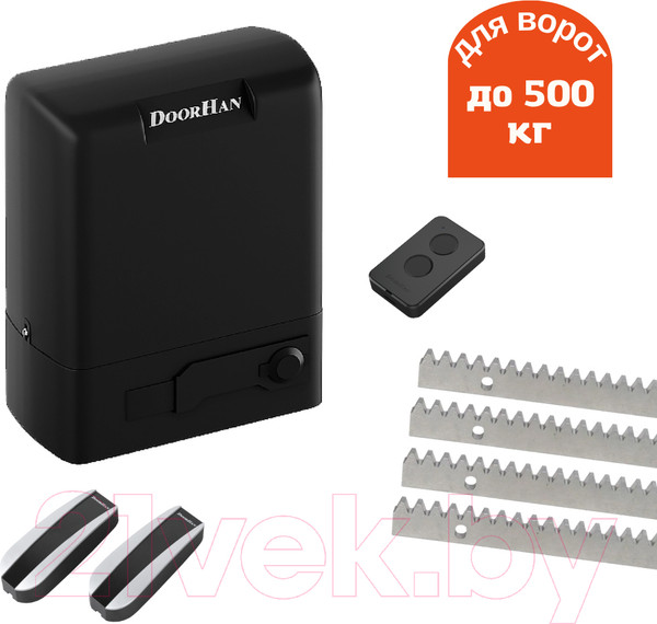 Изображение товара Привод для ворот DoorHan Sliding-500 комплект №4/1 (фотоэлемент, рейка 4м)