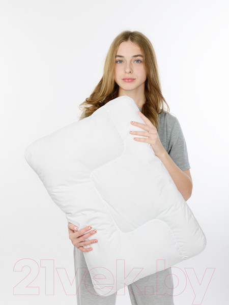 Изображение товара Подушка для сна Familytex ПСУ2 Средняя с волнообразной перегородкой (45x65)