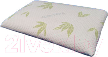 Изображение товара Подушка для сна Familytex ППУМ с памятью формы (37x58x8.5, алоэ вера)