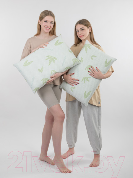 Изображение товара Подушка для сна Familytex ППУМ с памятью формы (37x58x10.5, алоэ вера)