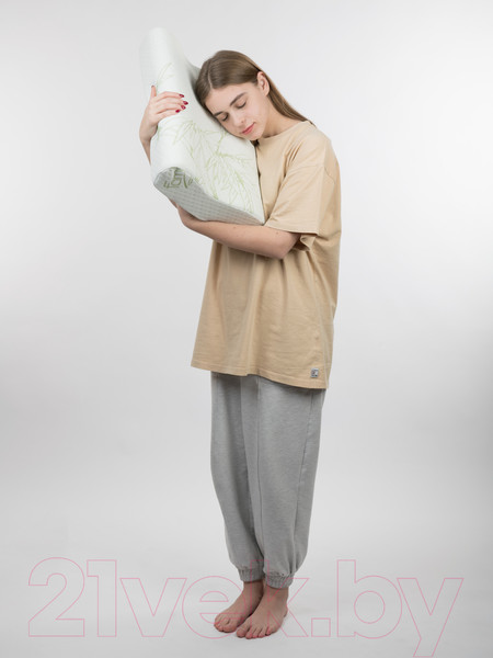 Изображение товара Подушка для сна Familytex ППУМ с памятью формы (50x38x10/12, бамбук)