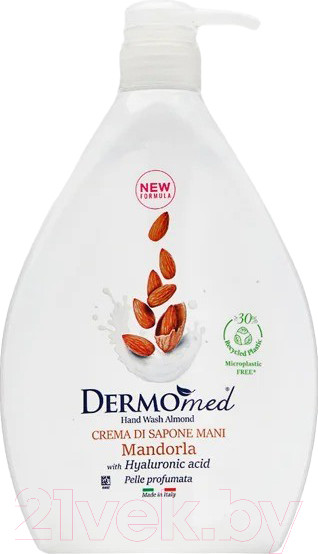 Изображение товара Мыло жидкое Dermomed Crema Di Sapone Mani Mandorla Миндаль (1л, с диспенсером)