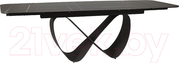 Изображение товара Обеденный стол Signal Infinity Ceramic 160-240x95 (черный Azario Black/черный матовый)