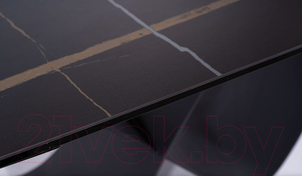 Изображение товара Обеденный стол Signal Infinity Ceramic 160-240x95 (черный Azario Black/черный матовый)