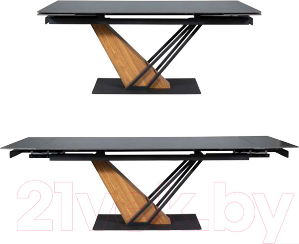 Изображение товара Обеденный стол Signal Genesis 180-240x90 (черный/ясень)