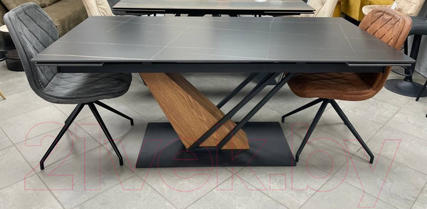 Изображение товара Обеденный стол Signal Genesis 180-240x90 (черный/ясень)