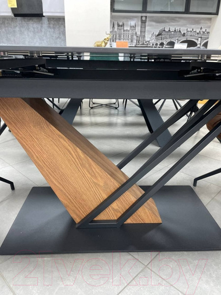 Изображение товара Обеденный стол Signal Genesis 180-240x90 (черный/ясень)