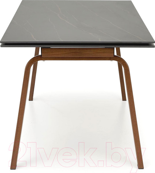 Изображение товара Обеденный стол Halmar Lozano 140-200x82x76 (черный мрамор/ореховый)
