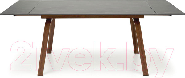 Изображение товара Обеденный стол Halmar Lozano 140-200x82x76 (черный мрамор/ореховый)
