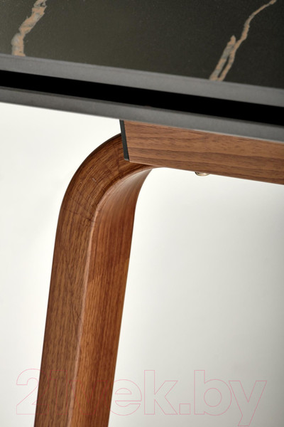 Изображение товара Обеденный стол Halmar Lozano 140-200x82x76 (черный мрамор/ореховый)